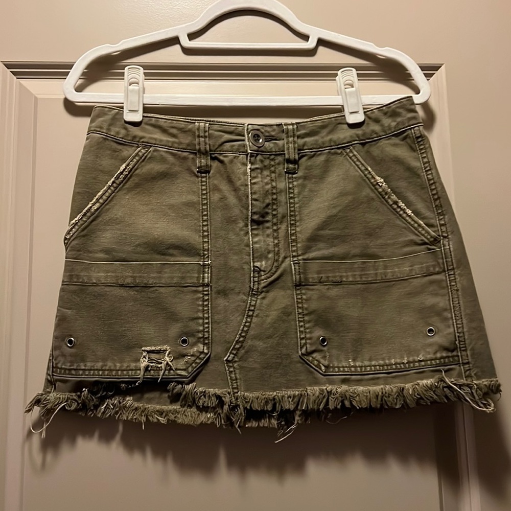 Free People Cargo Mini Skirt